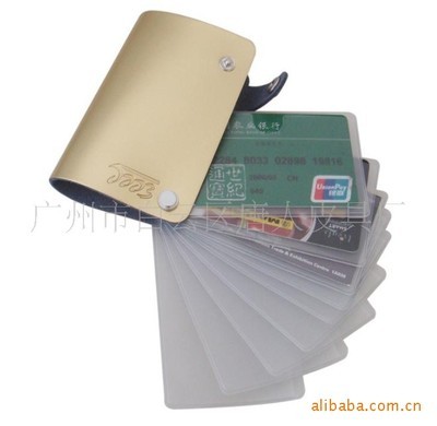 【供應銀行卡套 防磁卡套 信用卡套 真皮卡包 名片包 廠家直銷】價格,廠家,圖片,卡包、卡套,廣州市白云區唐人皮具廠-