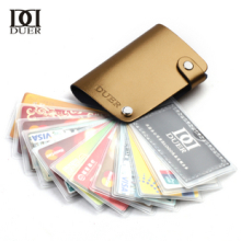【包郵!】DUER卡包 正品女士牛皮時尚韓國男士商務銀行卡套可愛真皮我愛樂扣網 返現讓網購更低價 誠信保證